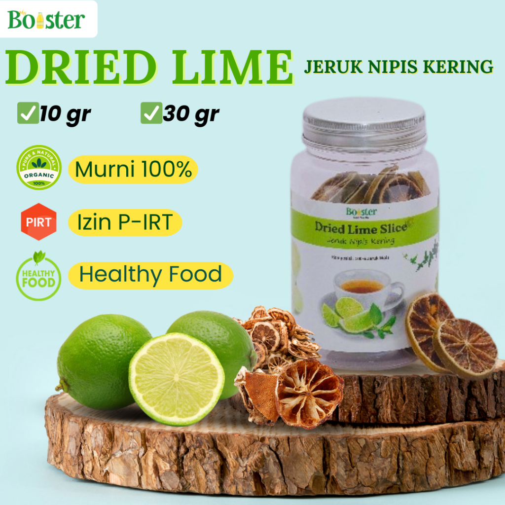 

MYBOOSTER JERUK NIPIS KERING IRIS DRIED DEHYDRATED LIME SLICE HERBAL REMPAH ORIGINAL LIME OVEN DRIED