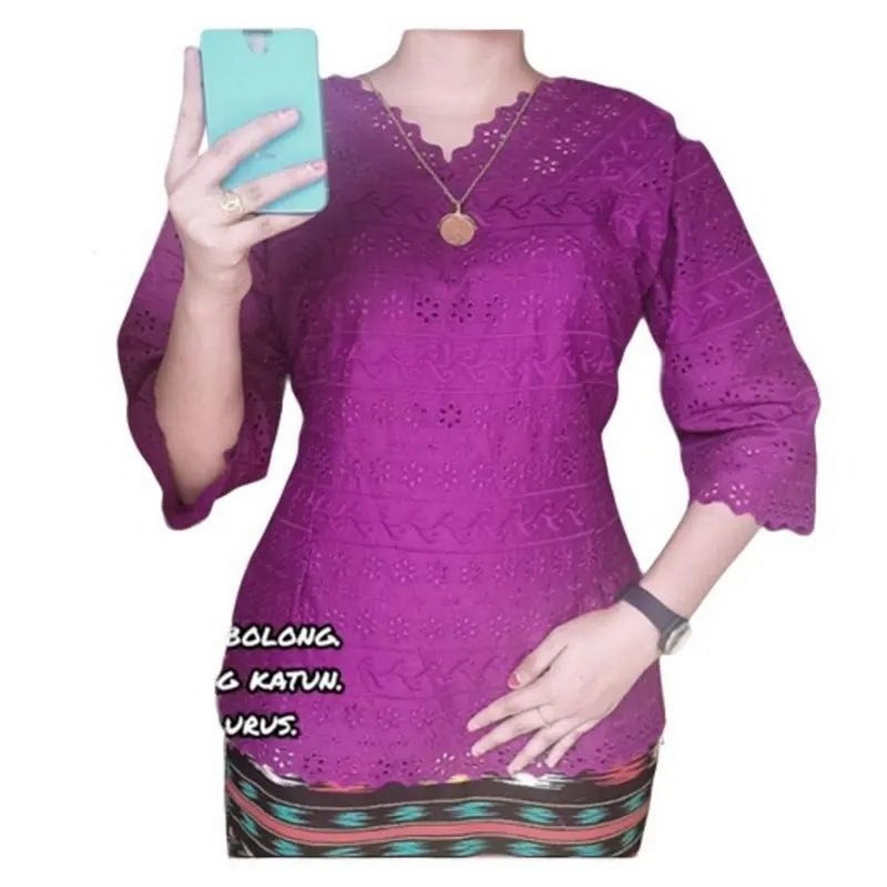 JK45 BLUS KATUN BOLONG PUTIH HITAM