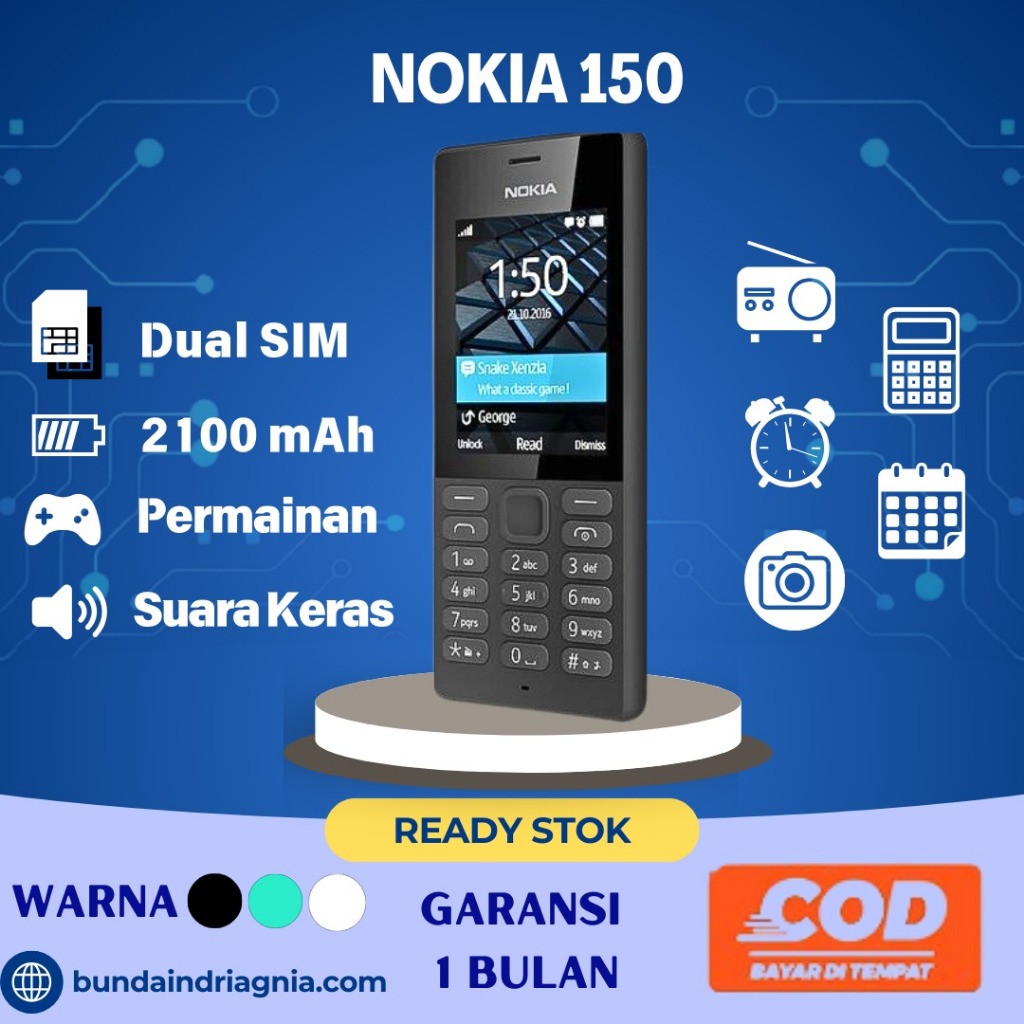 Hp Nokia 150 Original Garansi Resmi Second New Handphone Termurah Terbaru Berkualitas