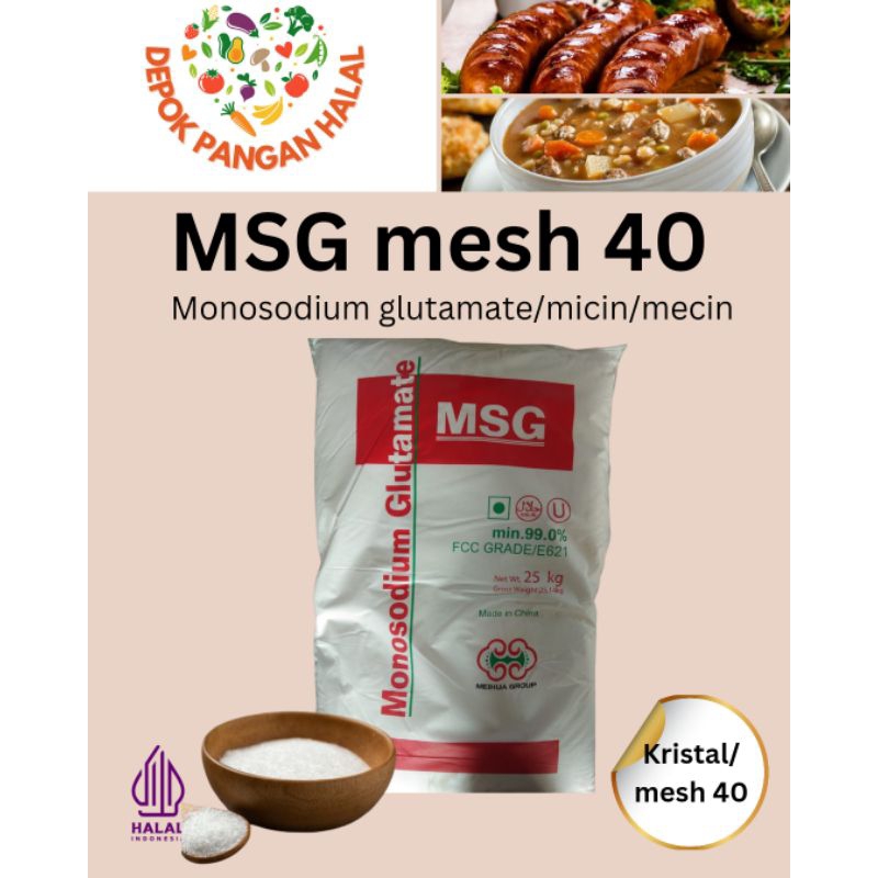 

MSG kasar mesh 40 micin mecin monosodiim glutamate