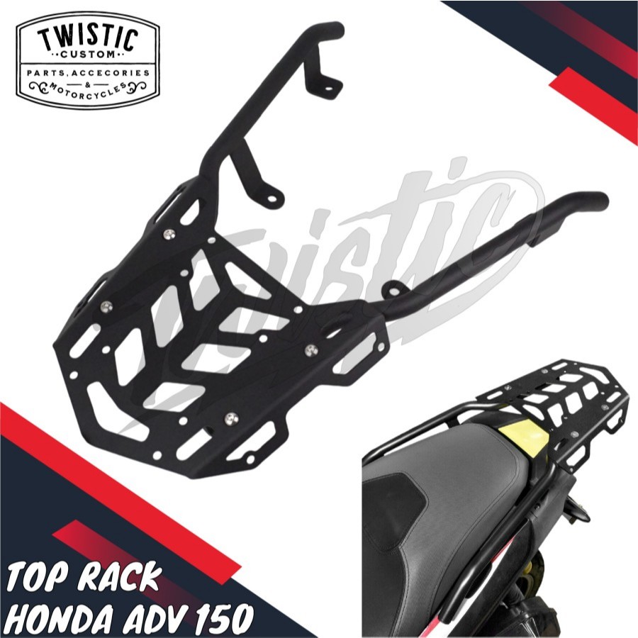Bracket Dudukan Top Box Top Rack Behel Rak Tas Pannier Belakang Atas Touring Motor Honda ADV 150