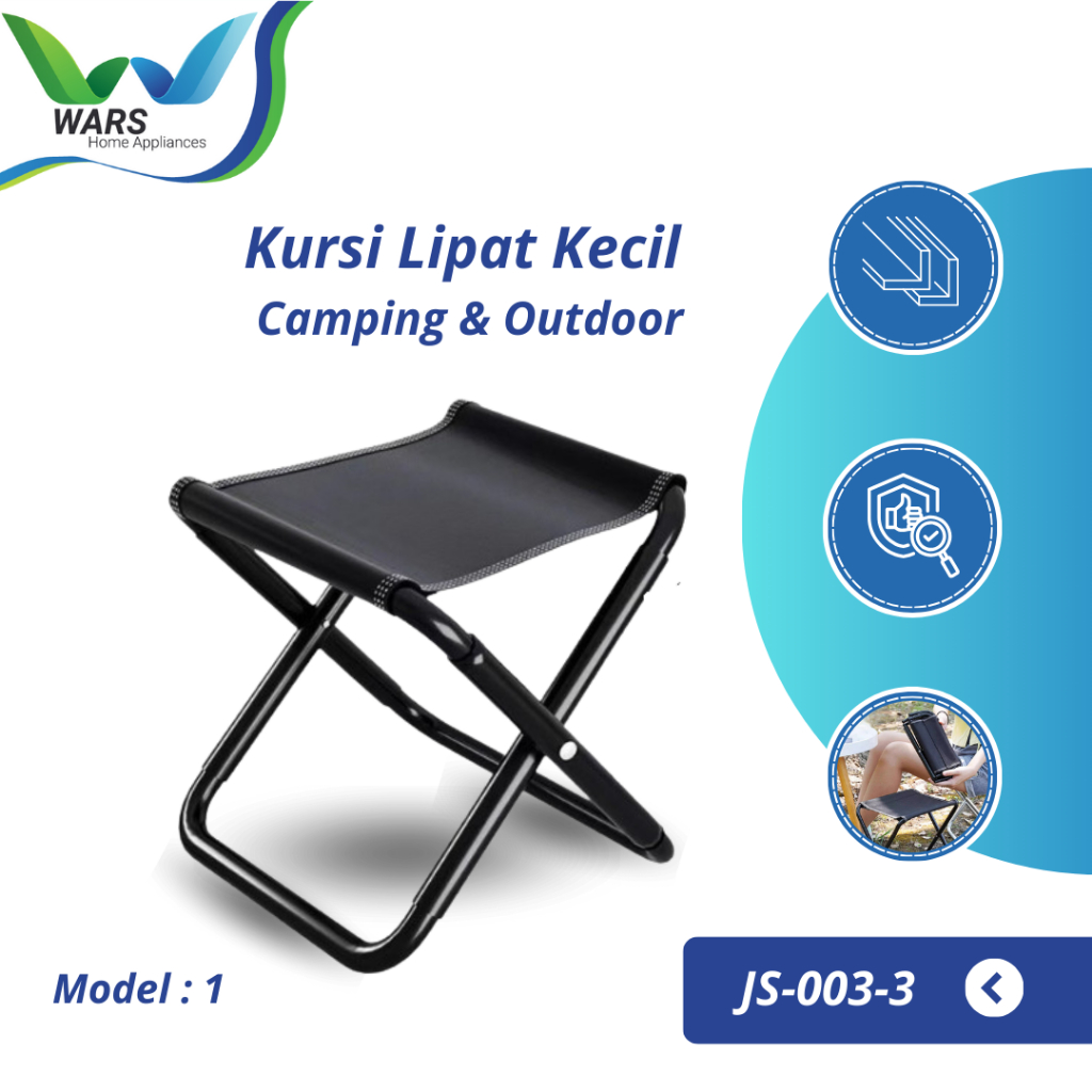WARS Kursi Lipat Portable Outdoor Kecil Bangku Lipat Hiking Pantai