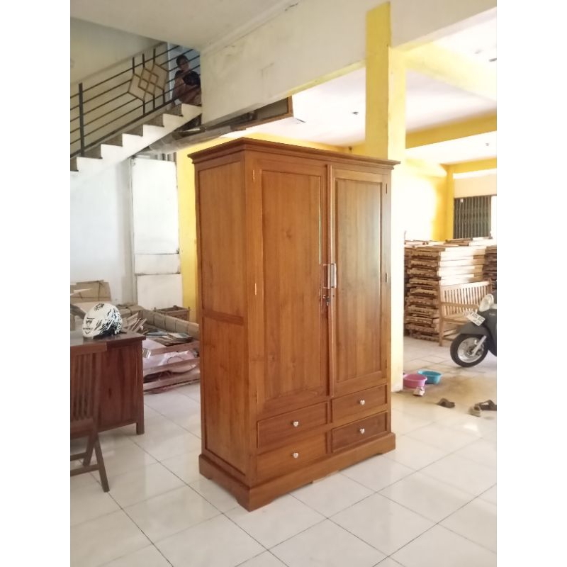 Lemari 2 pintu jati jepara