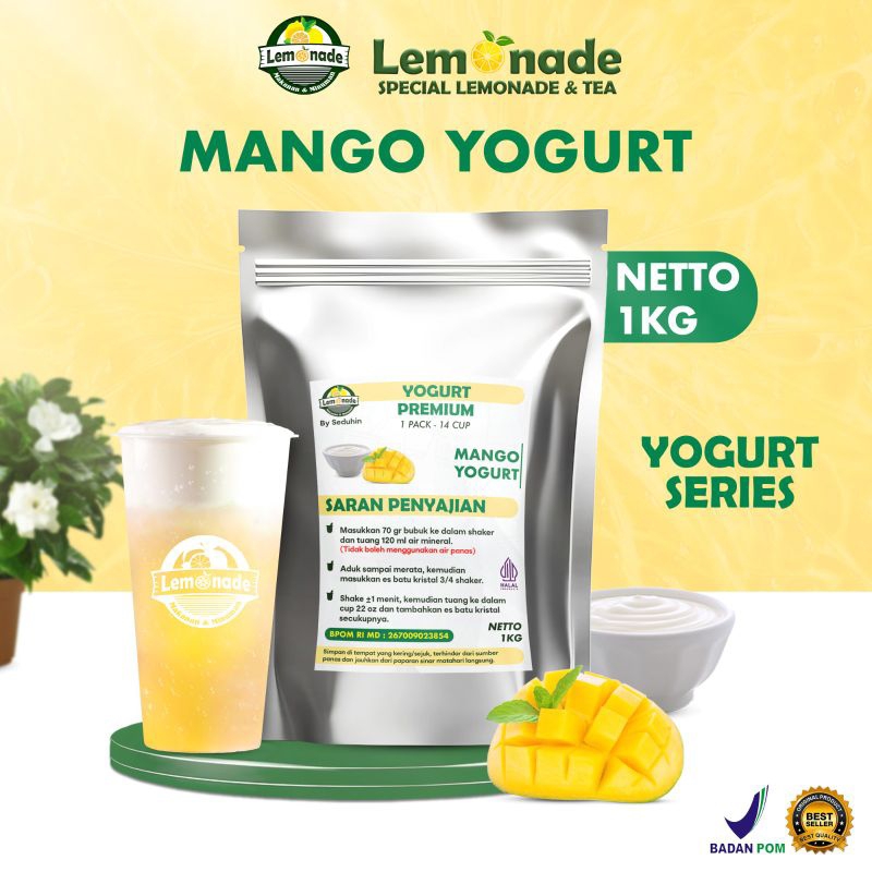 

Yogurt Bubuk Minuman Rasa - Mango 1KG / Bubuk Minuman Premium