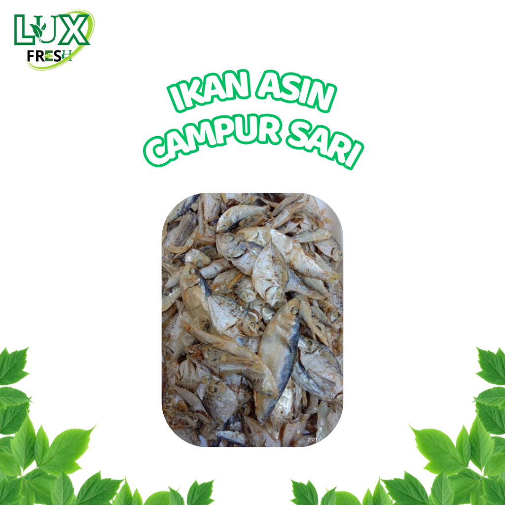 

IKAN ASIN CAMPUR SARI 500 GRAM DAN 1 KG SEGAR DAN BERKUALITAS