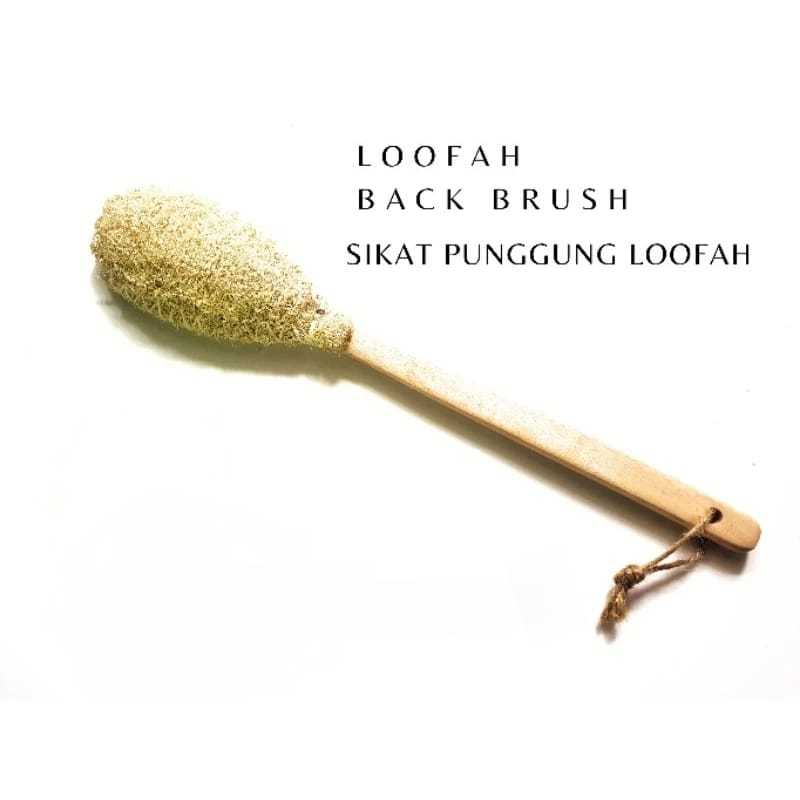 Loofah Back Brush Sikat Punggung Loofah Spons Mandi Loofah Natural Eco Friendly