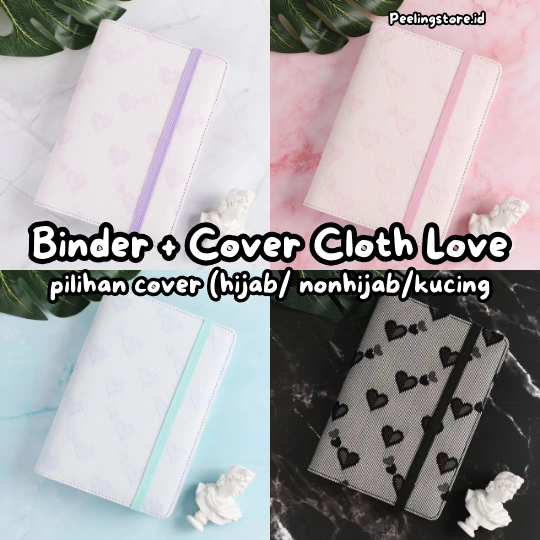 

Binder + Cover Binder A6 Motif Cloth Kain Love A6 Sinking Fund