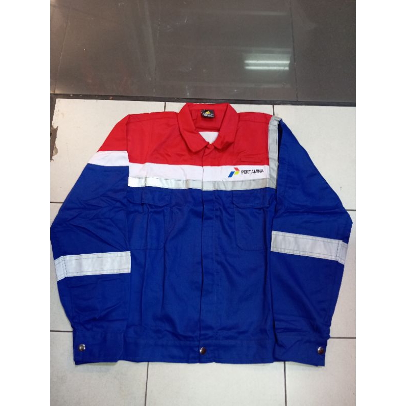 SERAGAM PERTAMINA/WEARPACK PERTAMINA/KEMEJA PERTAMINA BAHAN JAPAN DRILL