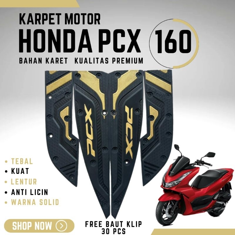 KARPET MOTOR HONDA PCX 160 ABS CBS TAHUN 2021 - 2024 | AKSESORIS PCX 160 | VARIASI PCX 160