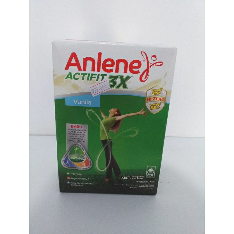 

ANLENE ACTIFIT 3X COKLAT VANILA 240gr