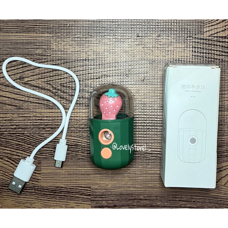 Nano spray mist mini portable karakter pelembab wajah NS01 NS02 Nano spray strawberry nano spray str