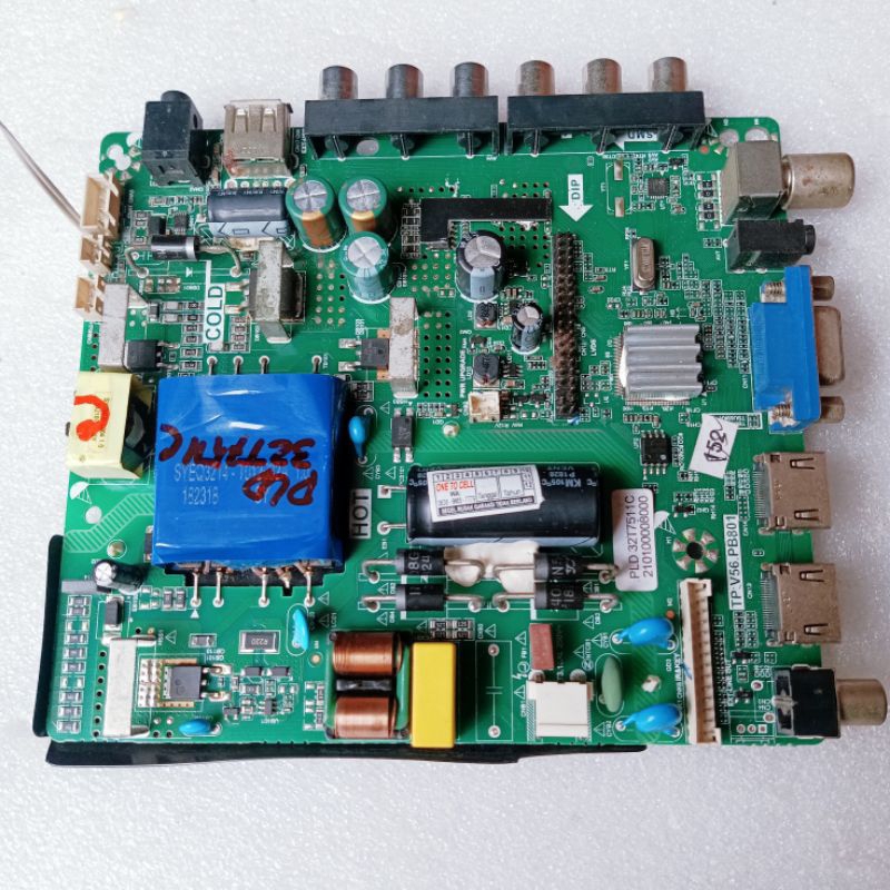 mb tv polytron pld32t7511C - mainboard tv polytron pld 32t7511c - power suply polytron pld 32t7511 -