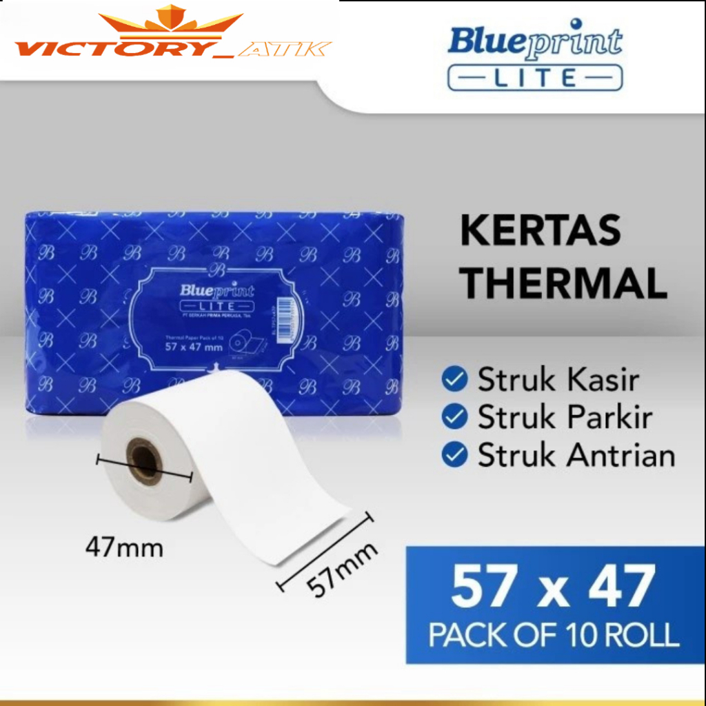 

KERTAS THERMAL 57x47 mm BLUEPRINT LITE 57 x 47 mm - 1 Pack