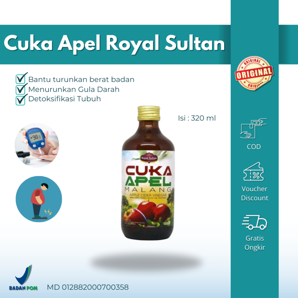 

Cuka Apel Royal Sultan 320 ml BPOM Original