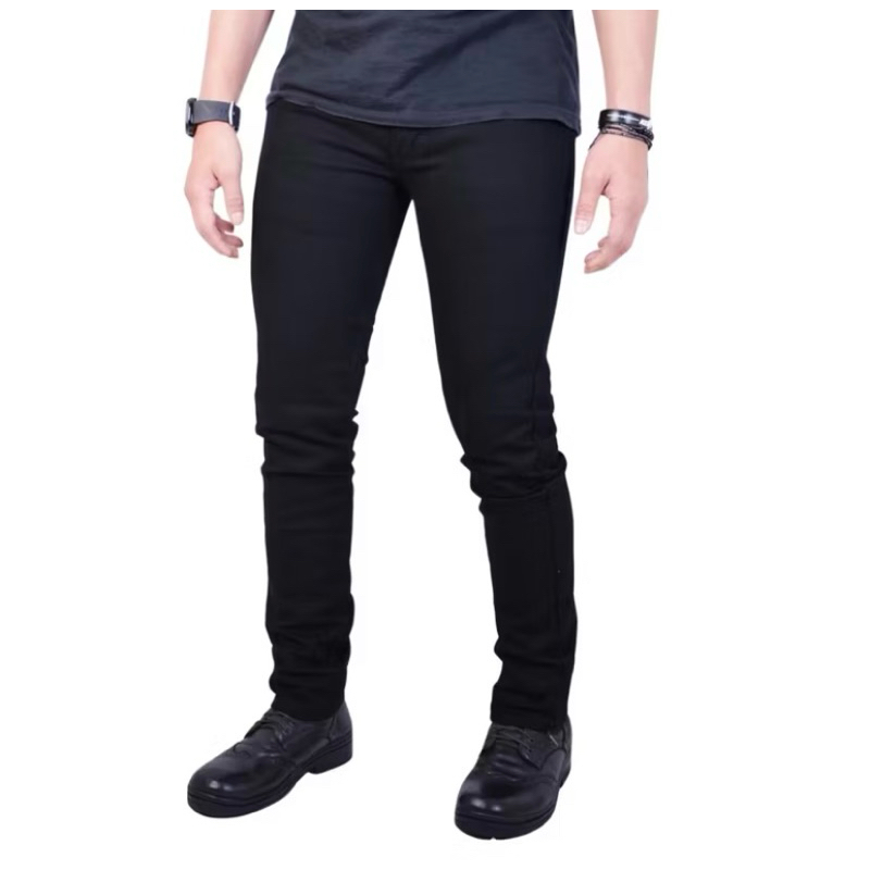 CELANA JEANS PENSIL HITAM~PANJANG JEANS HITAM PRIA~PREMIUM