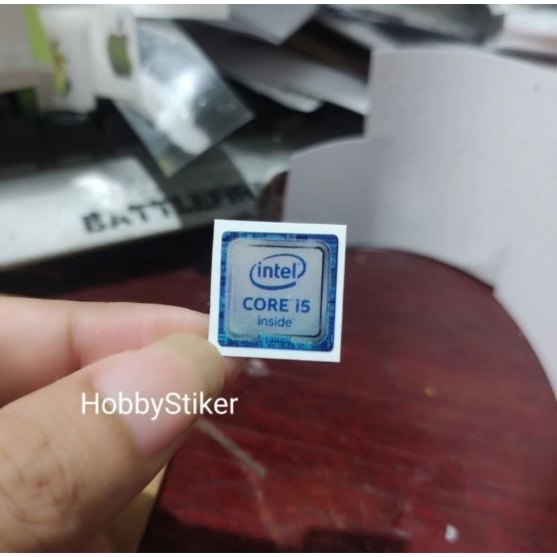 Stiker core i5 custom untuk notebook laptop pc efek hologram