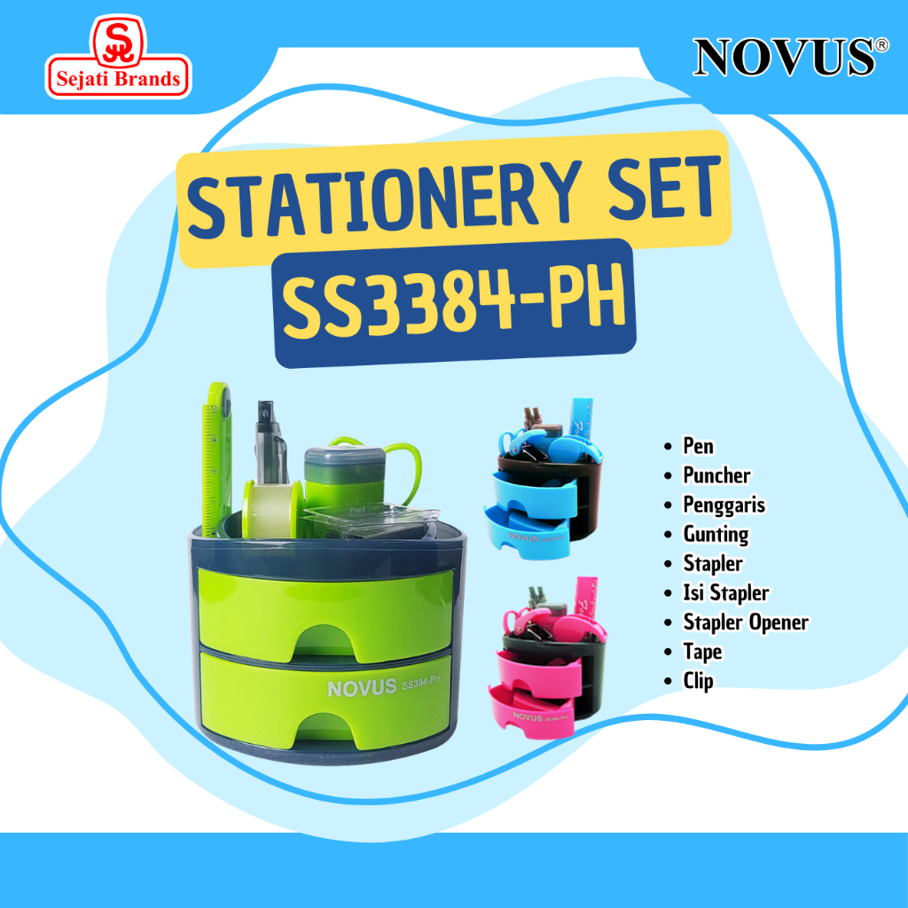 

Novus Tempat Stationery/ Pelengkapan Menulis Anak / Alat tulis Kantor Kode SS384 PH