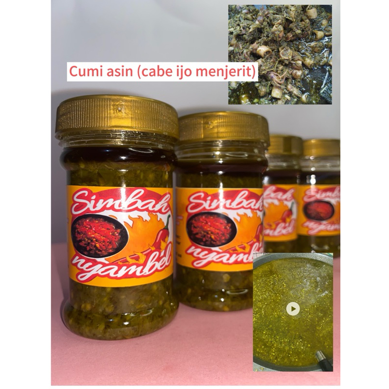 

sambel cumi asin cabe ijo (pedas menjerit) sambel cumi asin pedes nagih sambel cumi enak sambel cumi murah