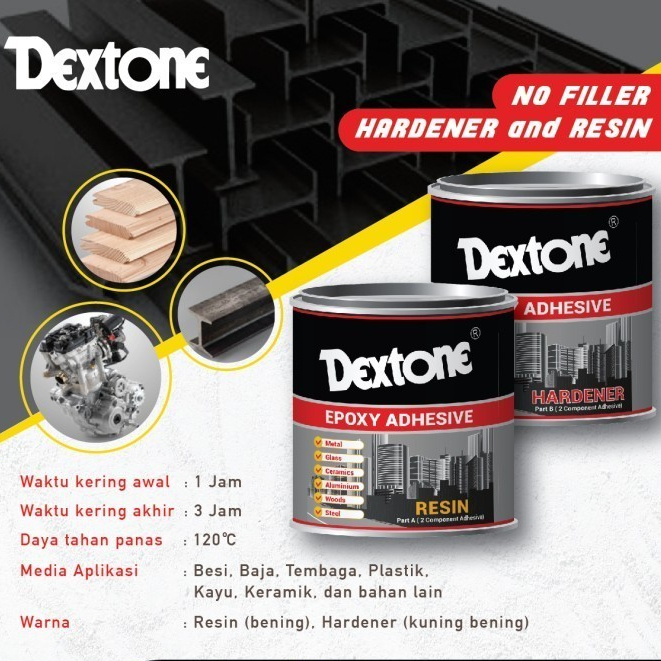 DEXTONE - LEM CAMPUR EPOXY 2 KOMPONEN RESIN DAN HARDENER 1KG