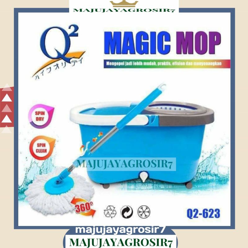 MAGIC MOP Q2-623 / ALAT PEL LANTAI Q2 623 / ALAT PEL LANTAI PRAKTIS ULTRA SPIN MOP / PEL LANTAI SPIN