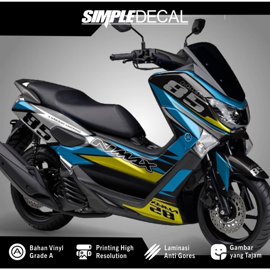 Decal stiker nmax lama sticker decal nmax old grafis decal custom new motif variasi simple
