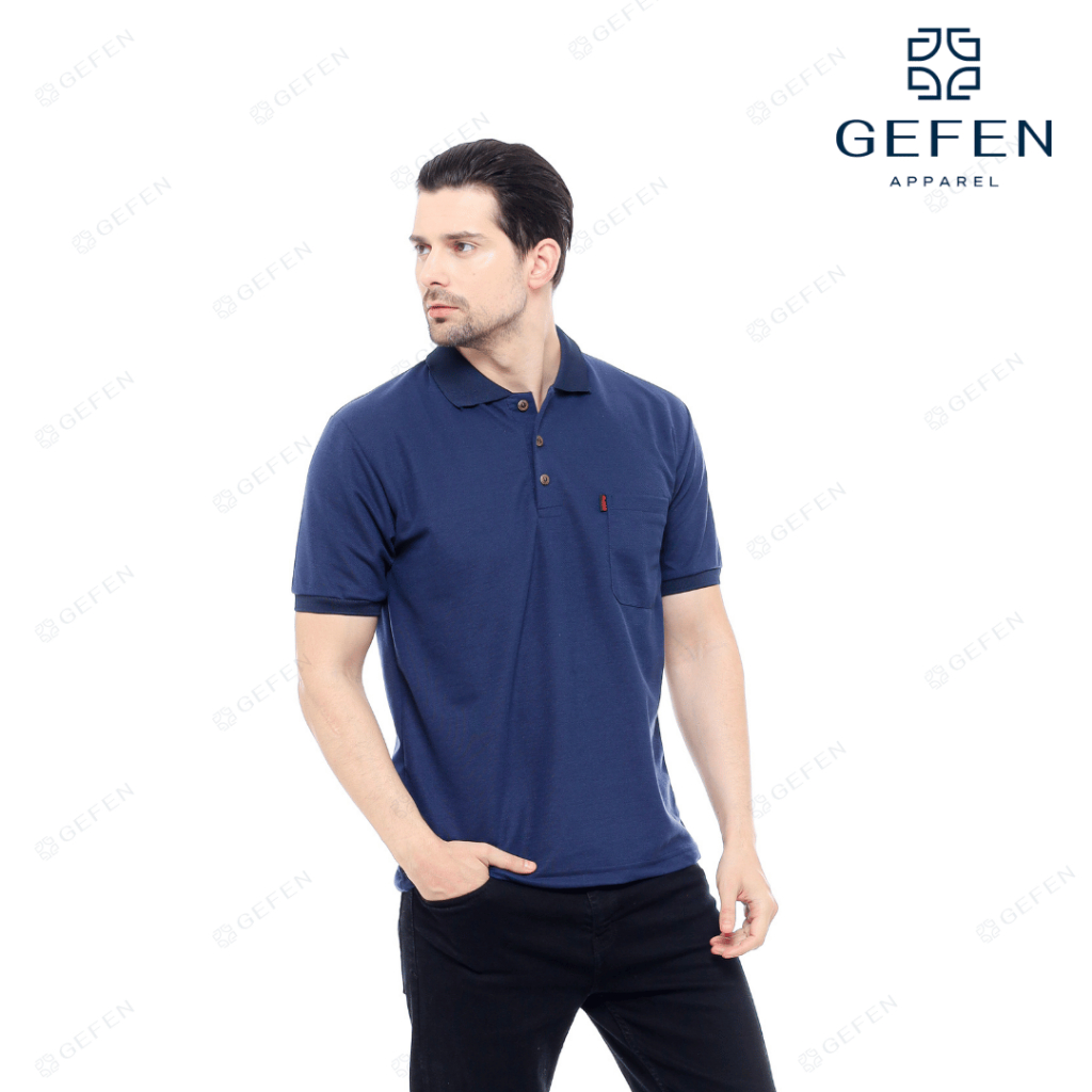 GEFO - POLO SHIRT PRIA KAOS POLO PRIA GROSIR BAJU SERAGAM KERJA POLOS KANTONG