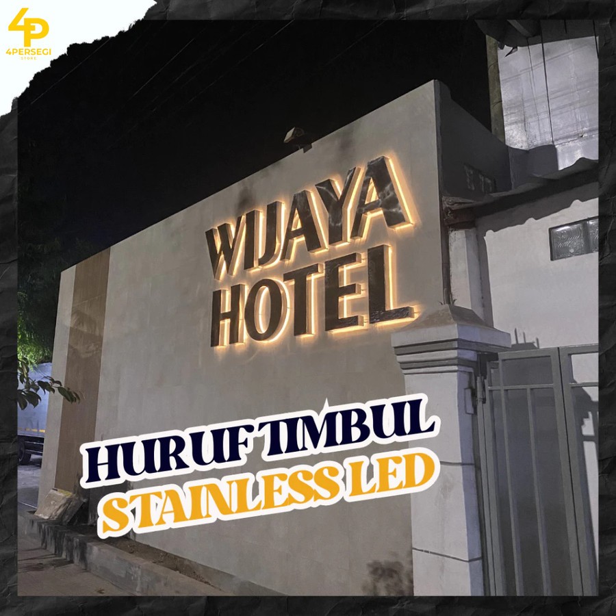 HURUF TIMBUL STAINLESS LED