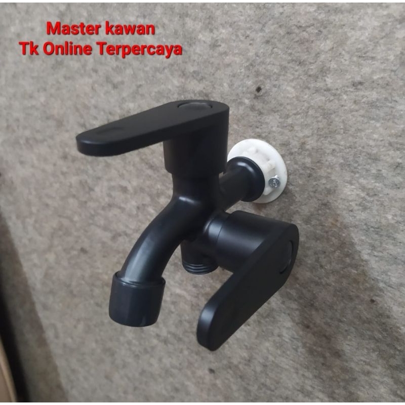 Kran Cabang Stainless Hitam /Kran Cabang Shower Stainless