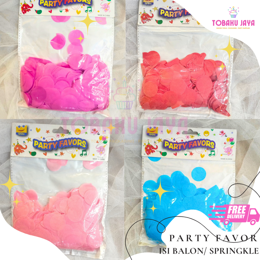 Confetti Tabur Kertas / Isi Balon PVC / Confetti Kertas / Isian Balon Tabur / Kertas Warna Tabur Mur