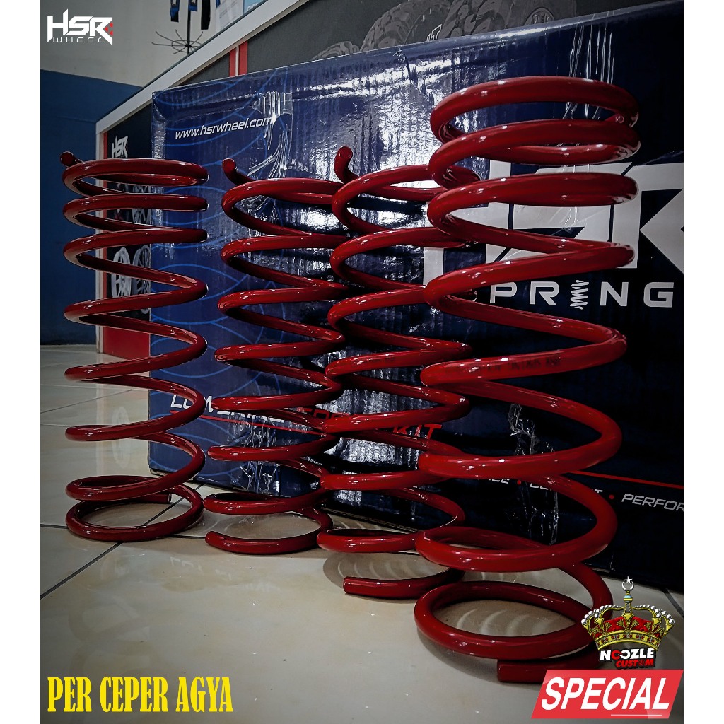 PER MOBIL TOYOTA AGYA PER KEONG AGYA PRODUK HSR LOWERING KIT HSR