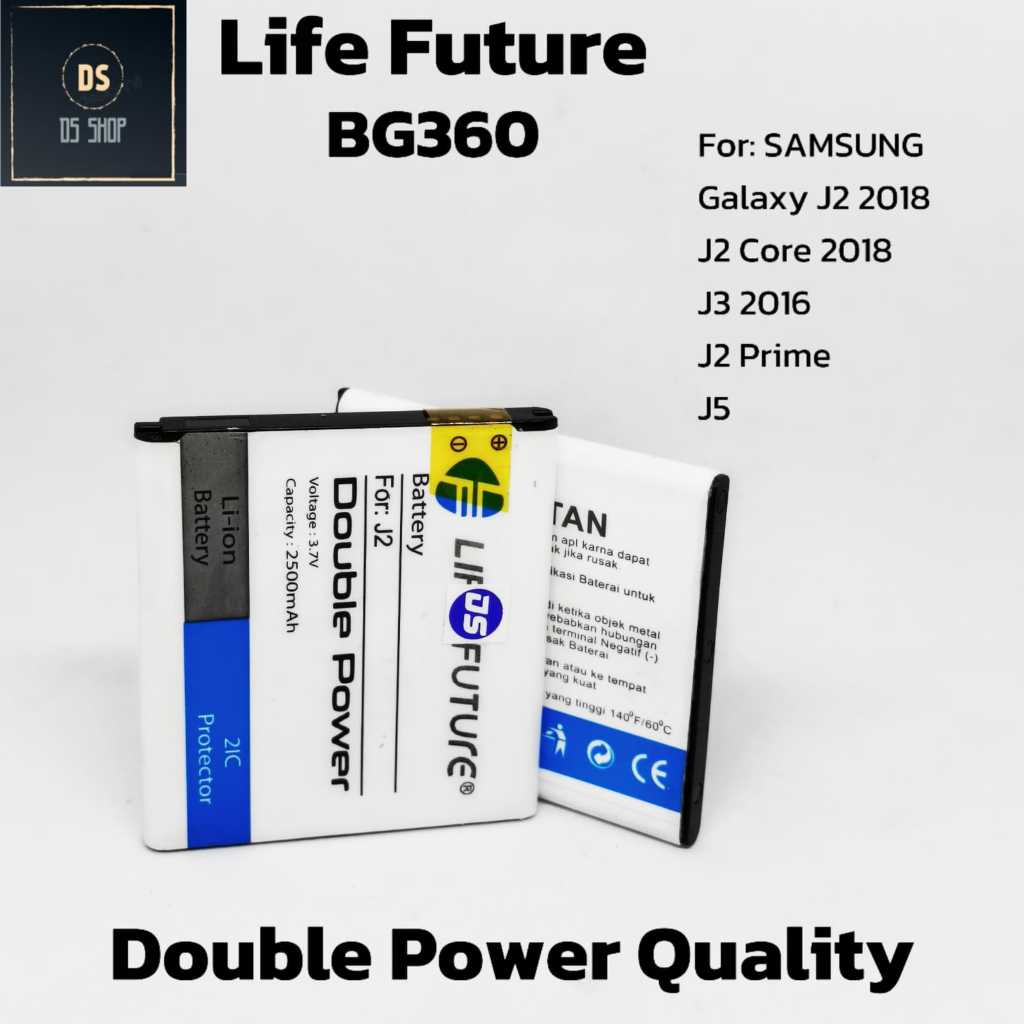 Baterai Samsung J2 2015 J200 BG360 J2 Lama J2 Biasa Double Power Ori Original Batrai Batre HP