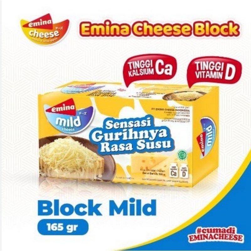 

Emina Block Cheese Mild 165 gr Keju emina