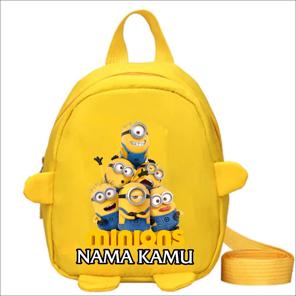 Tas Ransel Anak Sekolah R MINI SD Karakter Minion Unisex