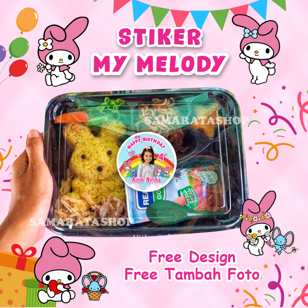 

Melody Stiker Ulang Tahun Anak Melody Stiker Bento Custom Foto Anak Ultah