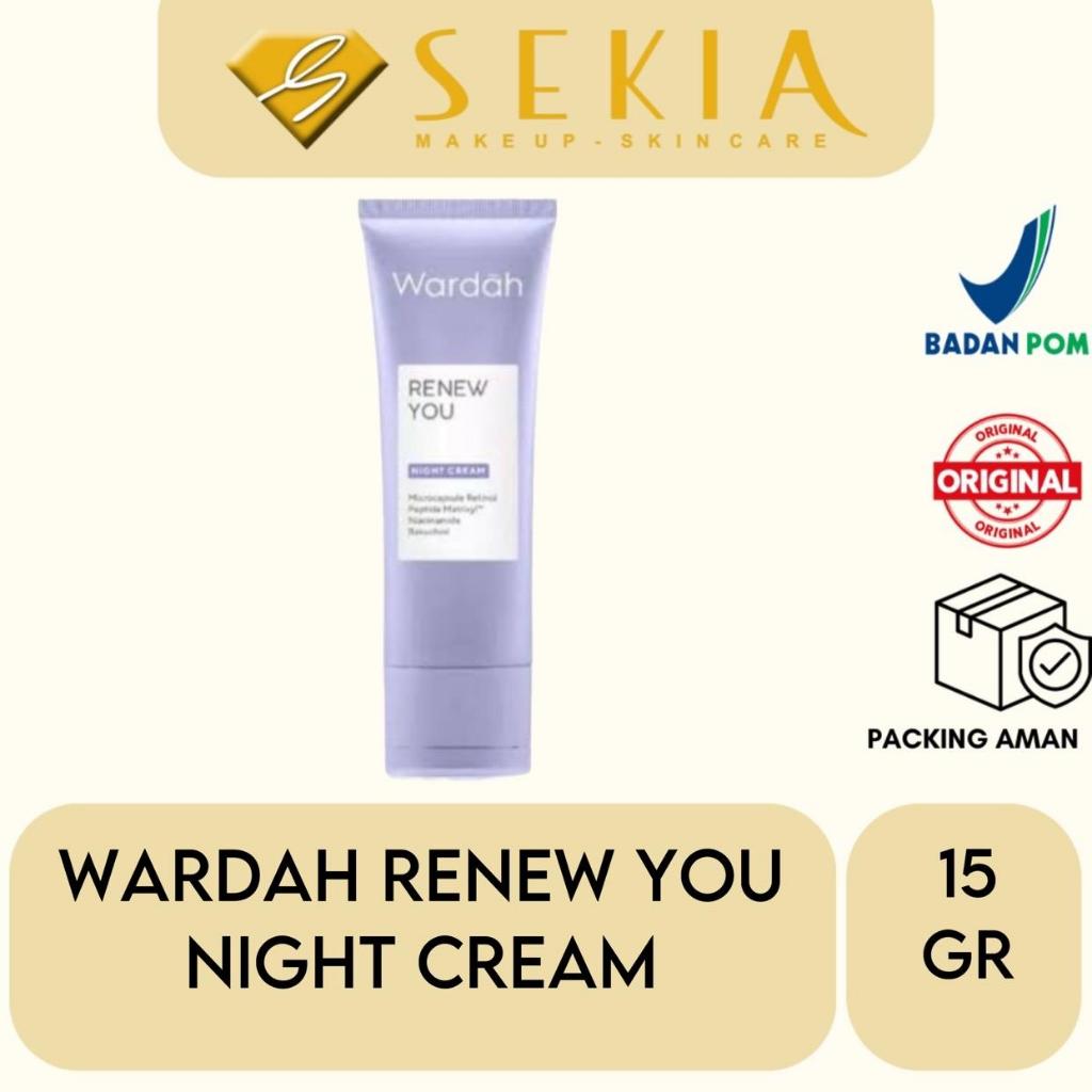 Wardah Renew You Anti Aging Night Cream 15gr / Wardah Anti Aging