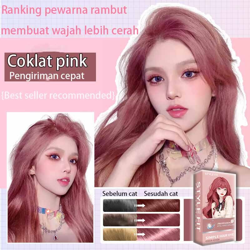 【Aman dipakai dan diorder】STYLE FIT cat rambut* 200ml tahan lama,tidak merusak rambut，bahan herbal，c