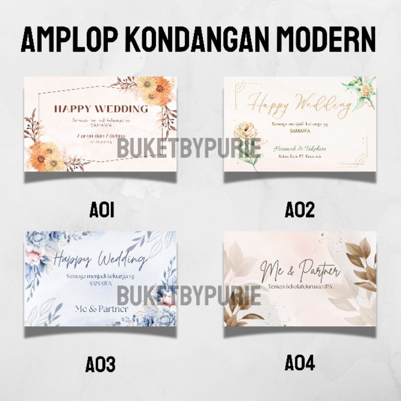 

Amplop Kondangan Modern / Print Amplop Kondangan
