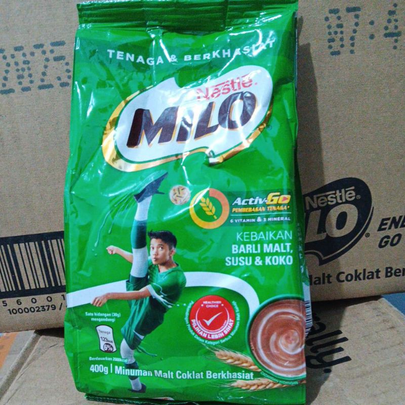 

Milo Refill 400gr 1 bungkus