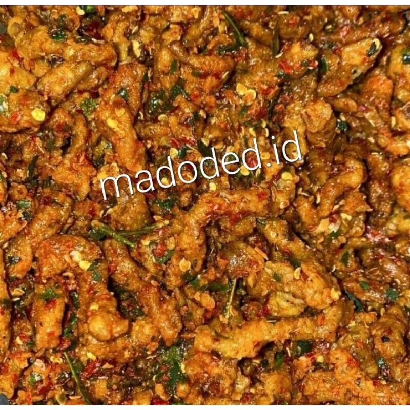 

KERIPIK USUS PEDAS DAUN JERUK 500 GR MADODED