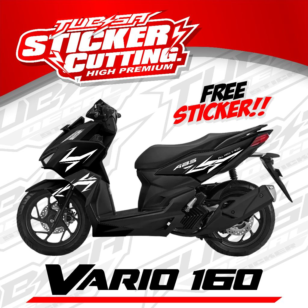 Cutting Sticker Vario 160 new ABS - Aksesoris Motor Stiker Honda Vario 160 New Terbaru-KODE.009