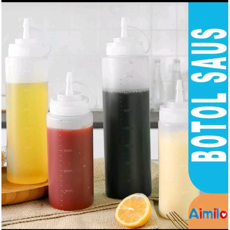 botol saos botol kecap estetik warna putih