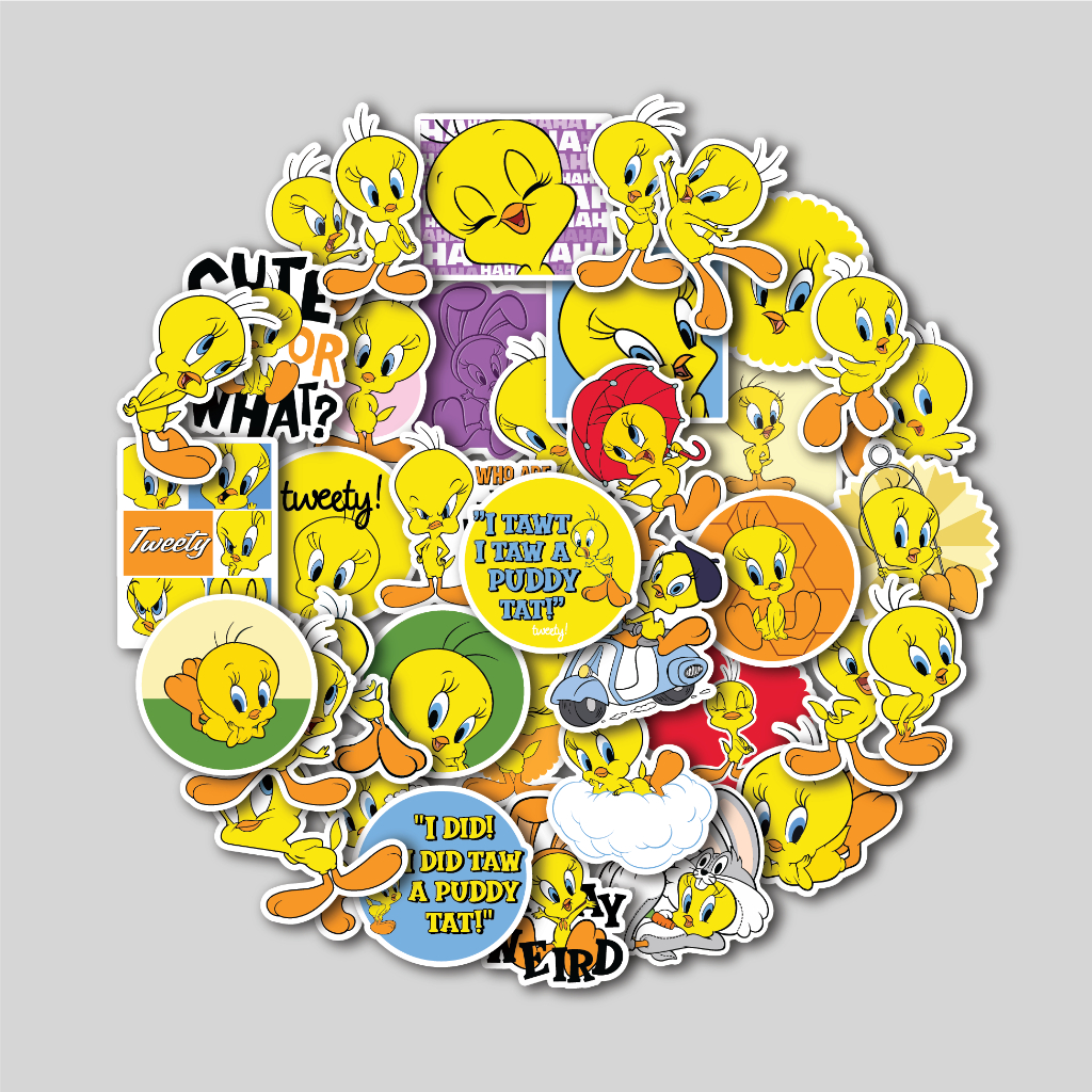 

BH01 STICKER PACK TWEETY BIRD STICKER TUMBLR STIKER LAPTOP KOPER HELM