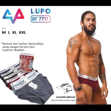 DRN - (3 PCS) Celana dalam pria sporty LUPO 3388 - LUPO 7711 - LUPO 7073