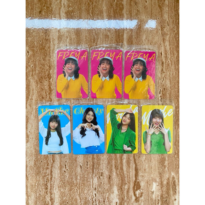 Photocard PC Japota X JKT48 Official Freya Muthe Christy Marsha