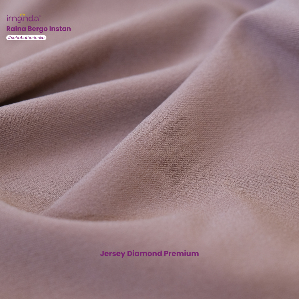TERLARIS Irnanda Raina Hijab Bergo Instant Segitiga Anti tembem Jersey Diamond Premium