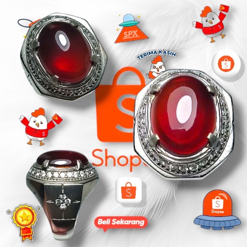 Batu red baron asli no dyed