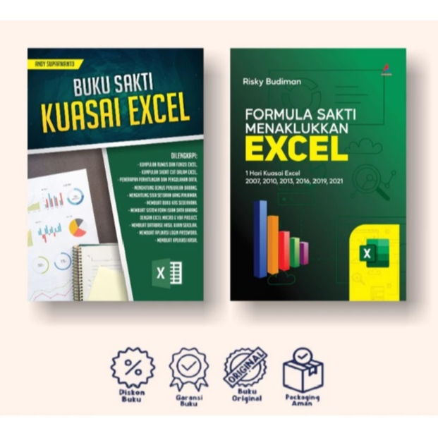 Buku Sakti Kuasai Excel / Buku Formula Sakti Menaklukkan Excel / Buku Panduan Lengkap Excel - Anak H