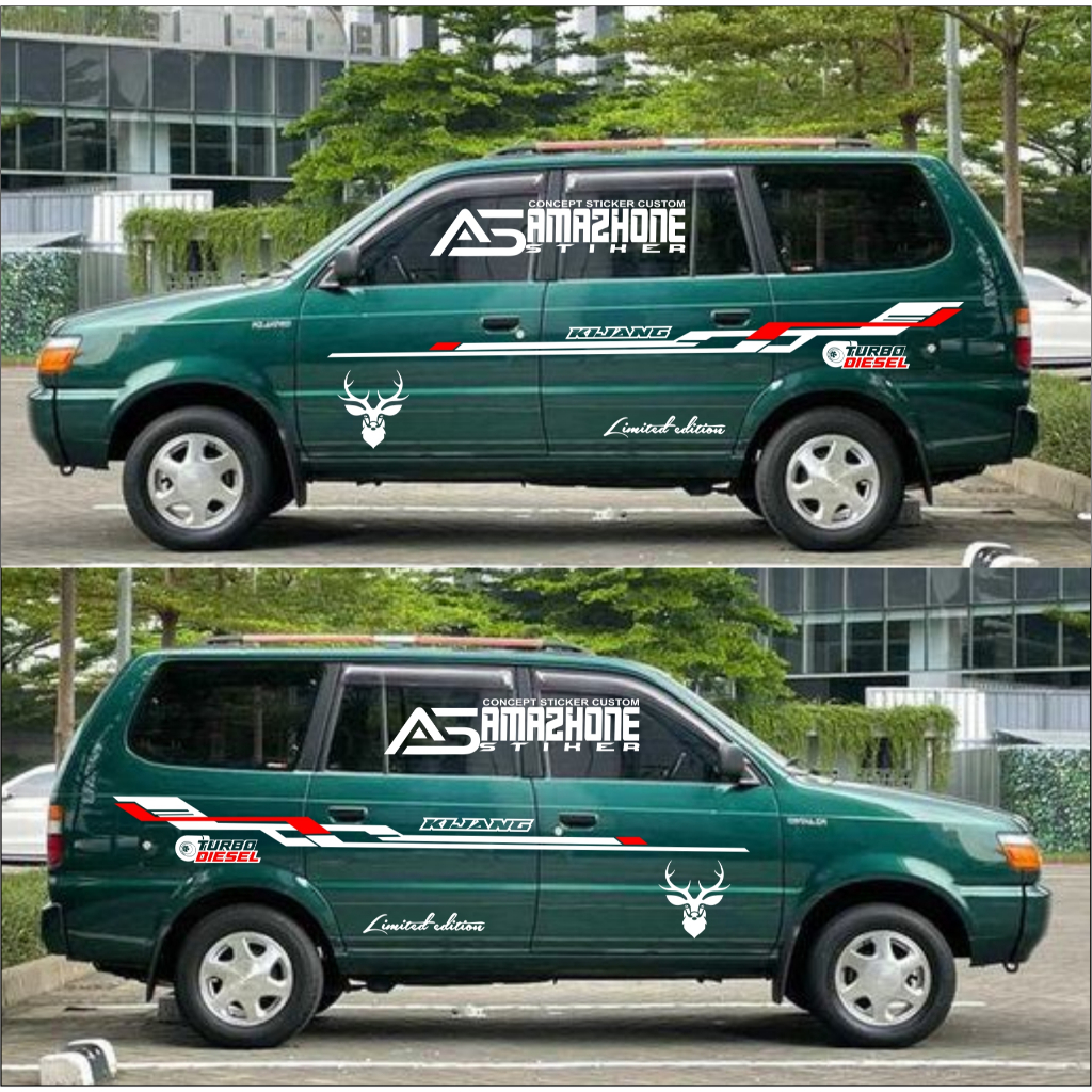Stiker mobil kijang stiker variasi body kijang super stiker kijang lgx