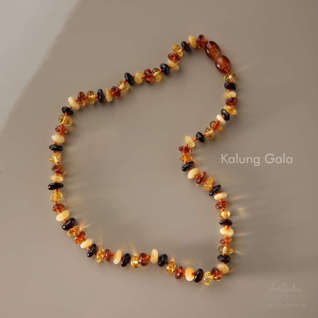 ART Y26Z AMBERKU  Kalung amber GALA  free gelang dan box Kalung amber bayi anak dewasa Tasbih