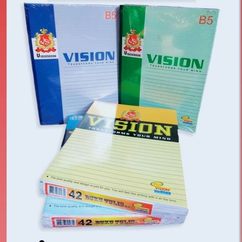 

Buku Tulis VISION Big Boss 42/ Buku Tulis BoXy 42 Lembar ( 1 pak 6 Buku )